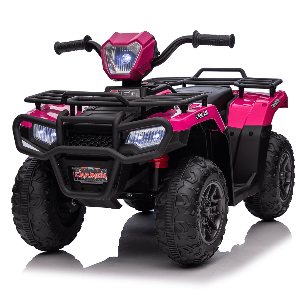 12V Kids Ride On Car, 6 Wheel Electric Toy for Kids Ages 3-8 with Bluetooth Music, LED Lights, Remote Control, Rear Cargo Bed, Dual Motors, Kids Ride On Toy Car for Toddlers
