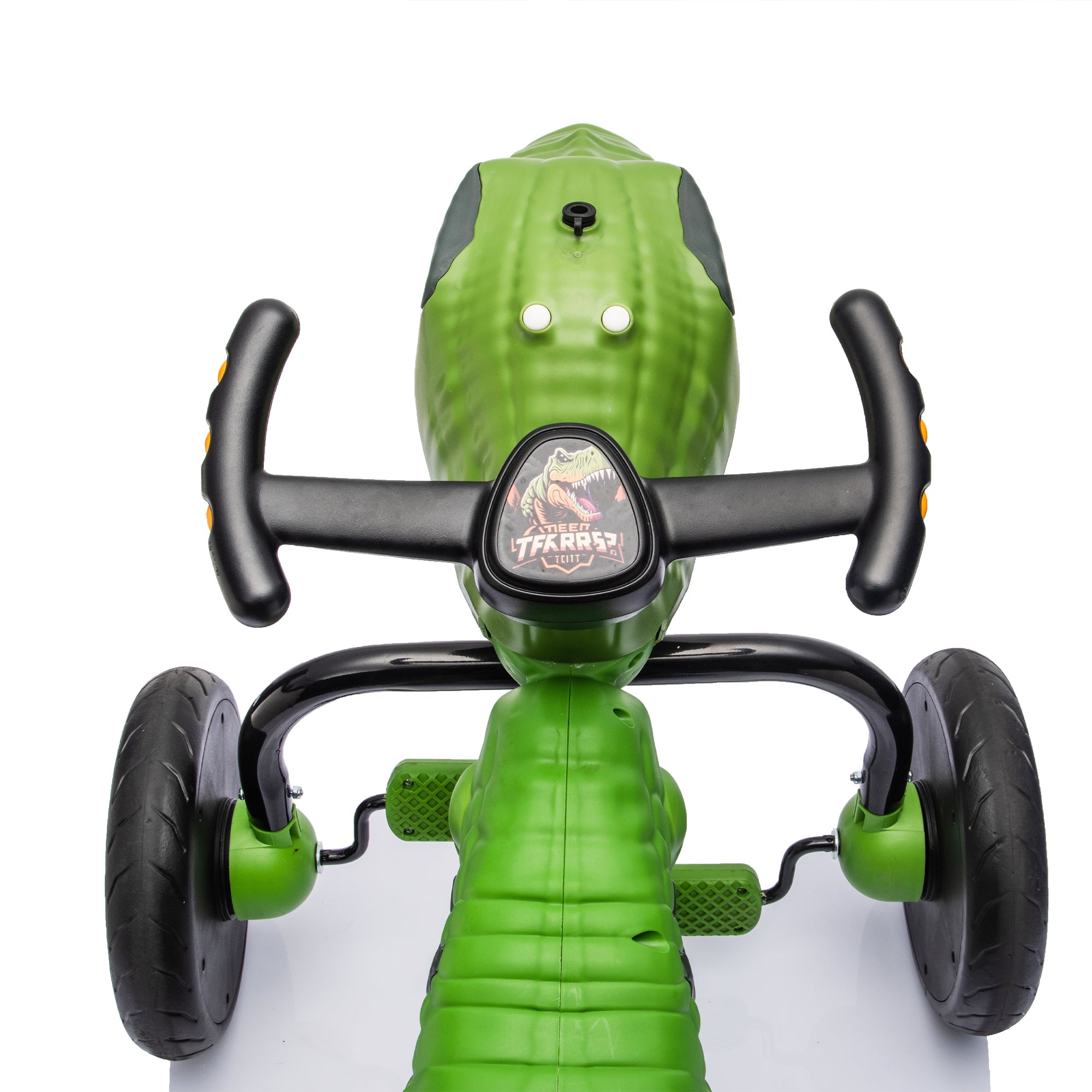 Dinosaur Pedal Drift Car for Kids 3-6, Water Spray, LED Lights, Music & Roaring Sounds, PP+EVA Wheels, Human-Powered Ride-On Toy, Up to 66 lbs, Interactive Dino Ride