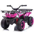 24V Power Kids Ride On Car with 160W Motors, Electric Toy with Front & Rear Storage Racks, LED Headlights, Bluetooth, Battery Display, AntiSlip Tires, Crash Bars, Ride On Toy for Kids Ages 3-5, Pink