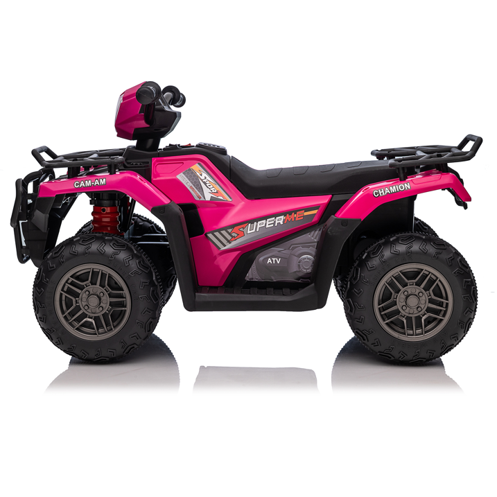 12V Kids Ride On Car, 6 Wheel Electric Toy for Kids Ages 3-8 with Bluetooth Music, LED Lights, Remote Control, Rear Cargo Bed, Dual Motors, Kids Ride On Toy Car for Toddlers