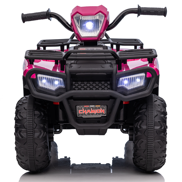 12V Kids Ride On Car, 6 Wheel Electric Toy for Kids Ages 3-8 with Bluetooth Music, LED Lights, Remote Control, Rear Cargo Bed, Dual Motors, Kids Ride On Toy Car for Toddlers