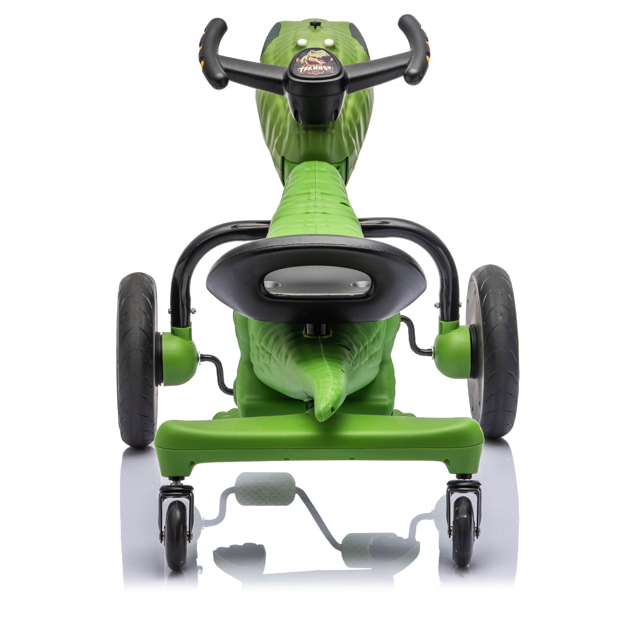 Dinosaur Pedal Drift Car for Kids 3-6, Water Spray, LED Lights, Music & Roaring Sounds, PP+EVA Wheels, Human-Powered Ride-On Toy, Up to 66 lbs, Interactive Dino Ride